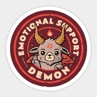 Emotional Support Demon - Funny Evil Baphomet Gift Sticker